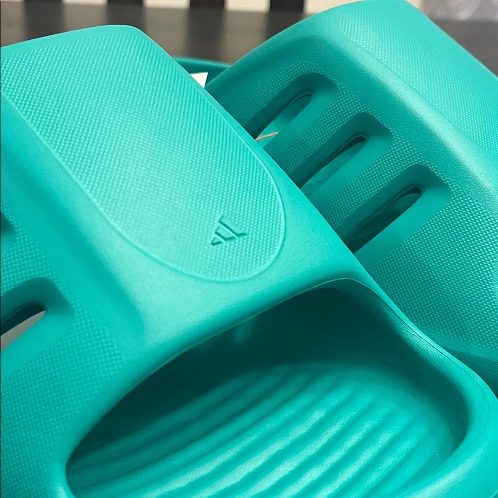 Adidas Adifom IIInfinity Slides Sandals Shoes Teal JQ2637 Mens Size 9 Women’s 10